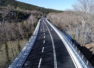 Στην κυκλοφορία η αναστηλωμένη γέφυρα Τεμπών