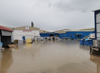 Πλημμύρισε το τυροκομείο "Βασιλίτσα" στη Λάρισα